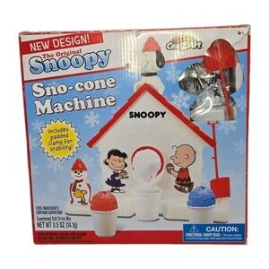 Original Snoopy Sno-Cone Machine Maker - Cra-Z-Art Peanuts Retro Toy - New Open